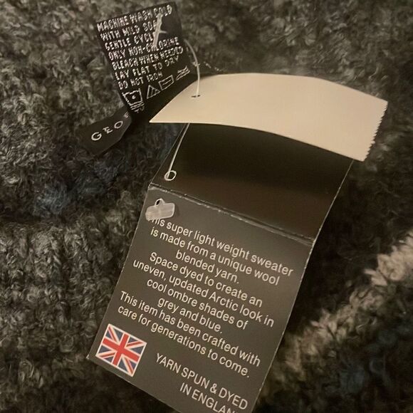 Geoffrey Beene Britboy Grandad Sweater. Arctic hombre. Wool blend Size Large. - Picture 7 of 15